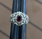 Nice Vintage S925 Viking Style Sterling Silver Ring Size 7.5