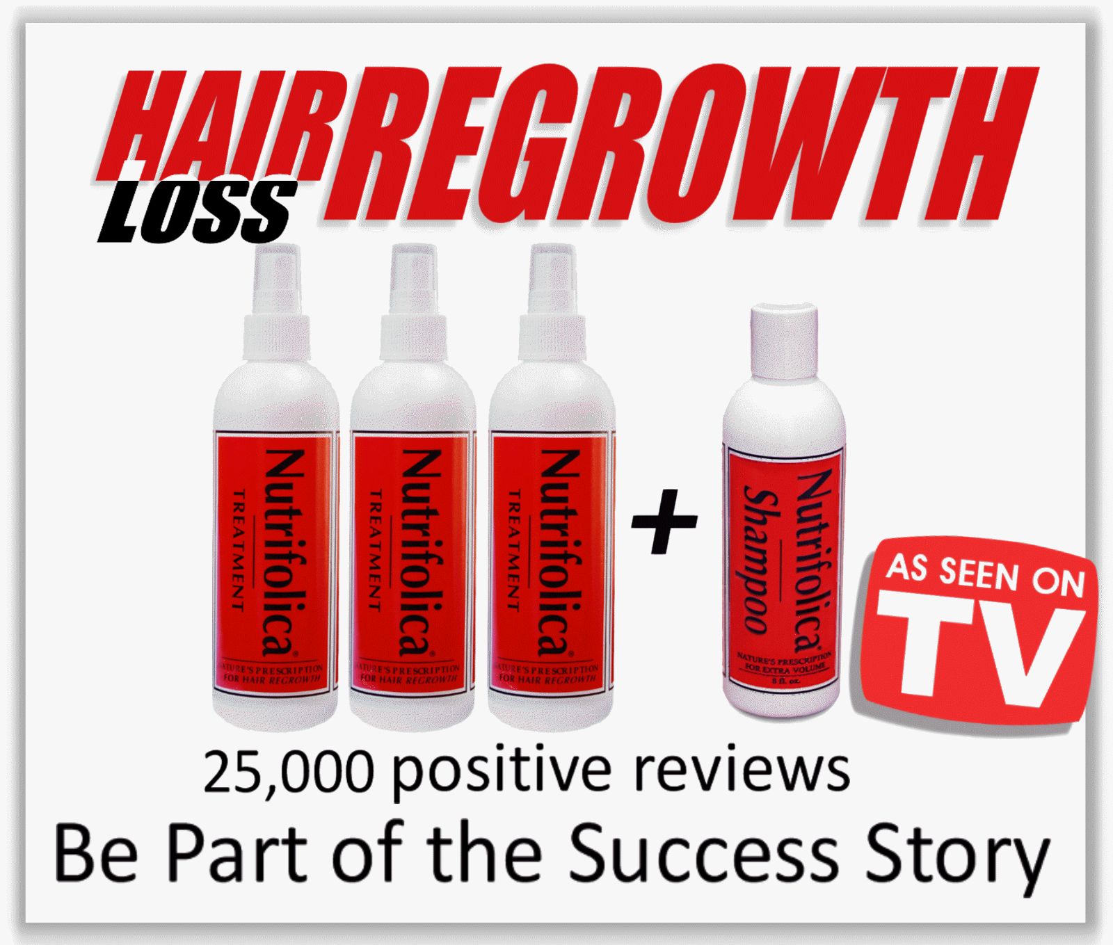 NUTRIFOLICA TREATMENT SHAMPOO REGROW HAIR 60 DAYS no Nioxin side
