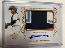 Ronaldo Hernandez 2018 Leaf Trinity Authentic Auto Patch Card #PA-RH1  