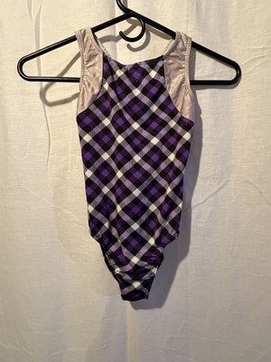 Destira Girls' Purple Sleeveless Gymnastics Leotard M Leotards & Unitards