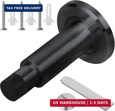 Adjustable Height Door Stopper,304 Stainless Steel Door Stop with Rubber Buffer,