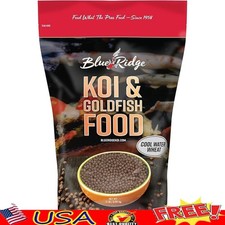 Low Temp Koi Fish Food Floating Pellets Easy Digest Seafood Nutrition 60F New