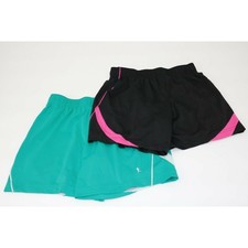 Danskin Now Girls Shorts Lot 2 Bundle Black Blue Athletic Activewear Medium
