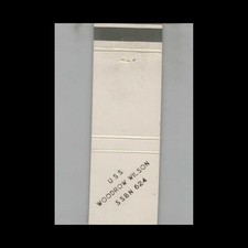 Matchbook Cover US Navy Ship USS Woodrow Wilson SSBN 624