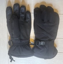 REI Black Kids Gloves W/ Adjustable Wrist Strap. Sz M 10-12. Unisex. Polyester.