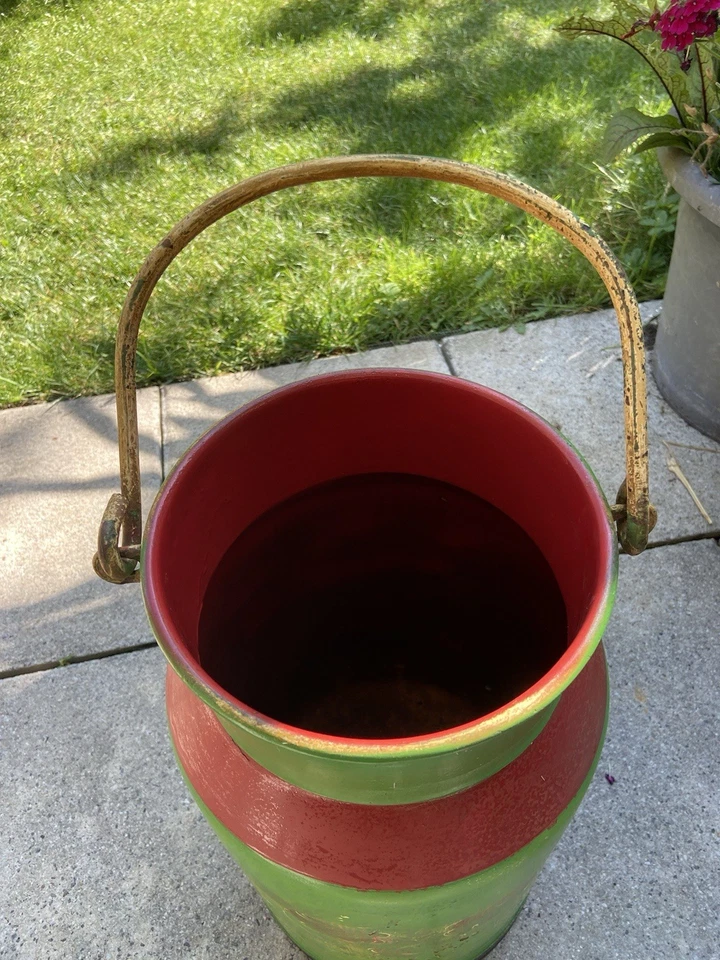 Antike Milchkanne Handbemalt, Bauernmalerei, Schirmständer - Bild 2 von 3