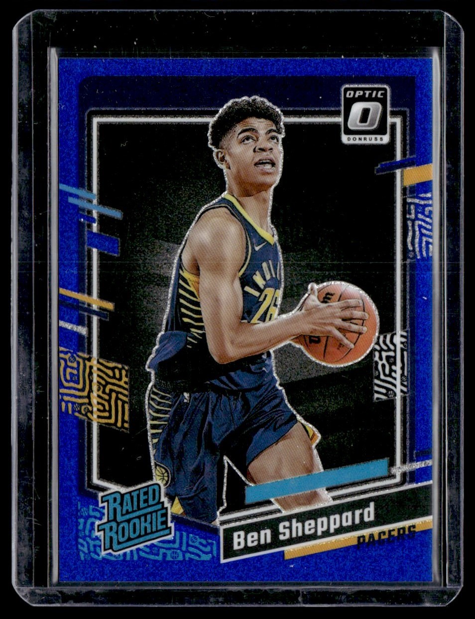 2023-24 Donruss Optic Rated Rookie Blue Glitter Ben Sheppard 6/15 #221