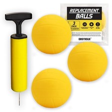 Spike Replacement Game Balls 3-Pack with Pump Compatible with Spike Standard ...