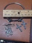 Vintage Southwestern Faux Turquoise Jewelry Lot 5 Pc Earrings Bangle Thunderbird — photo 5