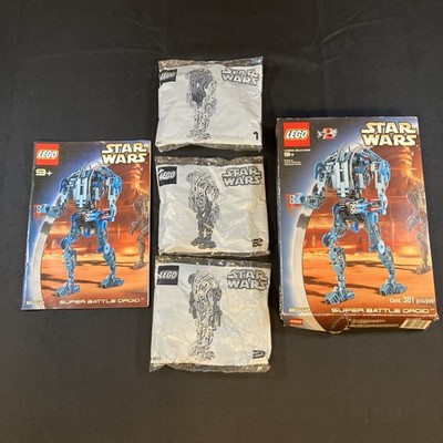 LEGO 8012 Star Wars Super Battle Droid - Open Box w/ Sealed Pieces & Manual