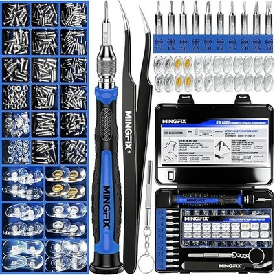 Eyeglass Sunglass Repair Kit,MINGFIX Magnetic Eye Glasses Repairing Tool Kit