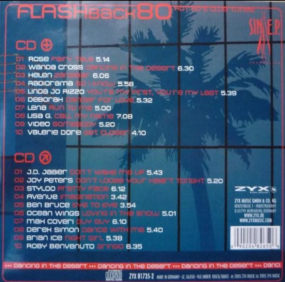 Italo Disco 2 CD Flashback 80s Rare Original 12" Versions Michael Cretu 80er NEU - Bild 2 von 3