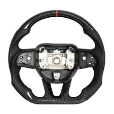 Dry Carbon Fiber Steering Wheel For Dodge Charger Durango Srt Hellcat 2015-2026