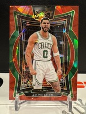 2024-25 Panini Select - Concourse Jayson Tatum #2 Red Cracked Ice Prizm