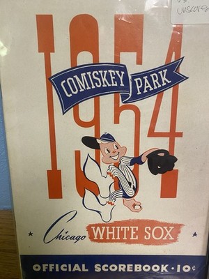 White Sox Baseball Program Lot Of 4 1954 1956 1960 1962 Nice