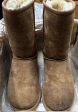 UGG Australia K Classic 5251 K Chestnut Kids Mid-Calf Suede Boot Size 3