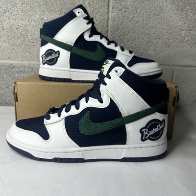 Nike Dunk High Sports Specialties White Navy MEN'S Sz 9 DH0953-400