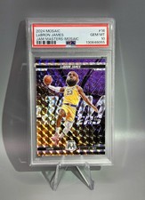 PSA 10 GEM LeBron James Jam Masters Mosaic Prizm 2024-25 Panini Mosaic #16 🔥 