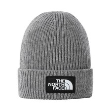 The North Face Logo Box NF0A3FJXDYY Beanie Unisex One Size Gray Cuffed GBO1517