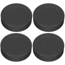 4 Pcs Ice Hockey Pucks Rubber for Hockey Training Practice Supplies