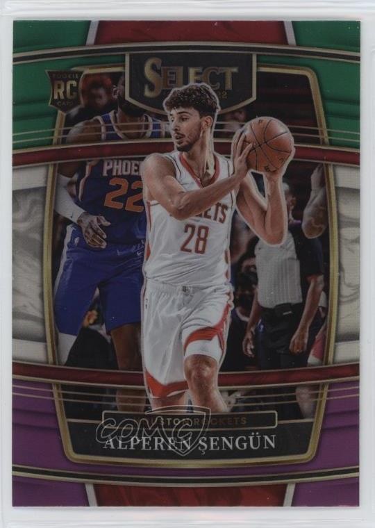 2021-22 Panini Select Concourse Green White Purple Prizm Alperen Sengun #19