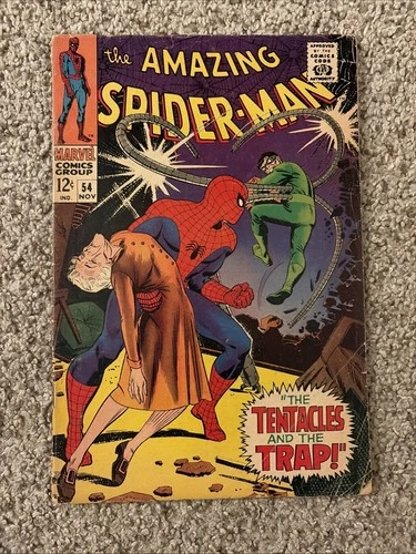 Amazing Spider-Man #54 VG- Doctor Octopus Appearance! Marvel 1967