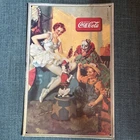 Vintage Coca Cola Tin Sign