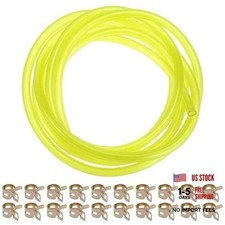 10 Ft Fuel Line Hose with 20 Hose Clamps, 1/4" ID x 3/8" OD Gas Fuel Line