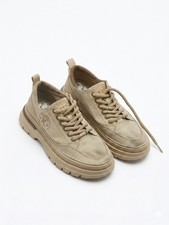 Stylish Casual Sneakers - Beige - Excellent C...