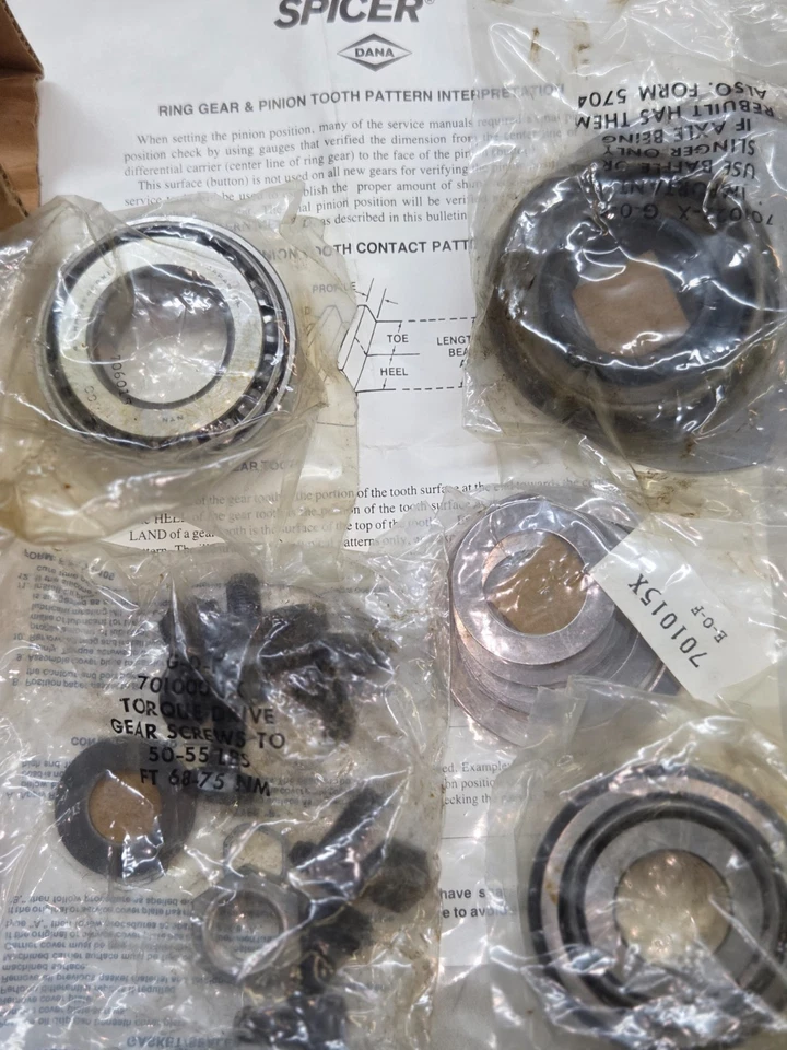 NOS DANA SPICER JEEP CJ Dana 30 4.27RING AND PINION with setup kit - Image 3 of 4