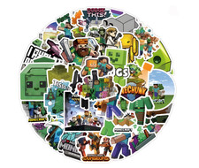 50x pegatinas MINECRAFT pegatinas decorativas etiquetas Gaming Stickers juegos jugar CULTO