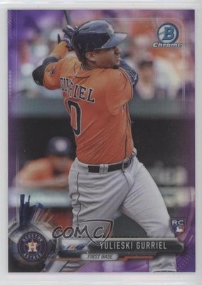 2017 Bowman Chrome Purple Refractor /250 Yuli Gurriel Yulieski #57 Rookie RC c8a