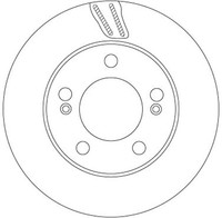 2X Bremsscheibe TRW Single DF6878S FüR Sports QJ Ssangyong Actyon Kyron 1 Xdi