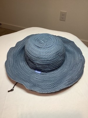 Wallaroo Hat Company Scrunchie Women XS/S Sun Hat Gray Polka  display picture 1