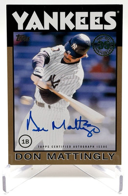 Don Mattingly AUTO 2021 Topps 35th Anniversary Gold /50 Yankees SP #86A-DM
