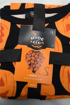 Hyde and Eek, Kids Halloween Pumpkin 2 Piece Set, Size 5, New