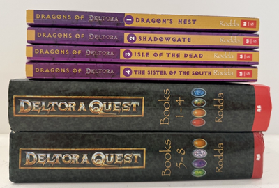 #ad Set of 12 Emily Rodda DELTORA books: Quest 1 8 Hardcover Dragons 1 4 ppb $74.97