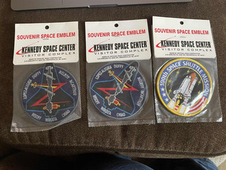 Vintage Kennedy Space Center Souvenir Patches inc.100th Space Shuttle Mission
