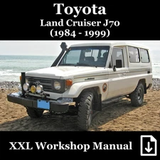 Toyota Land Cruiser J70 (1984-1999): XXL Workshop Manual # English Repair PDF