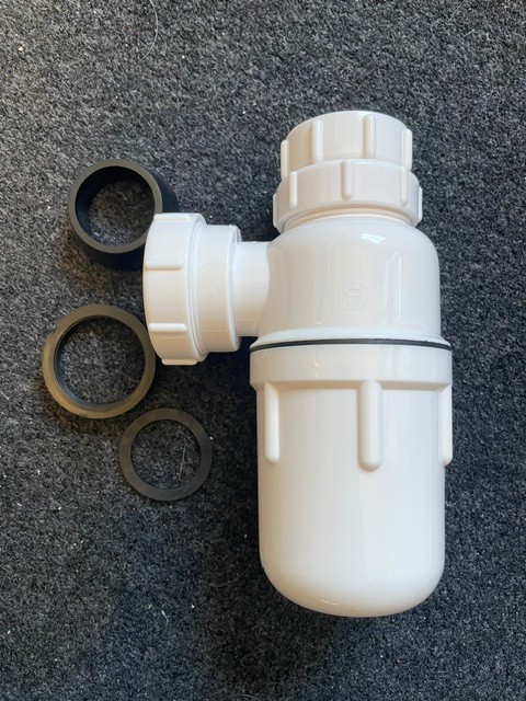 40mm 1 1/2"" TELESCOPIC WASTE BOTTLE TRAP  - BATHROOM KITCHEN BASIN SINK BIDET