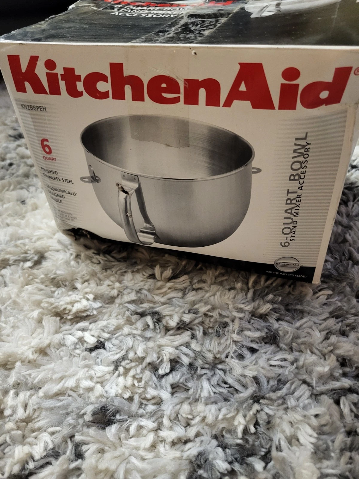 KitchenAid 6 Qt Stainless Steel Mixing Bowl KN2B6PEH Made In Korea
Opens in a new window or tab