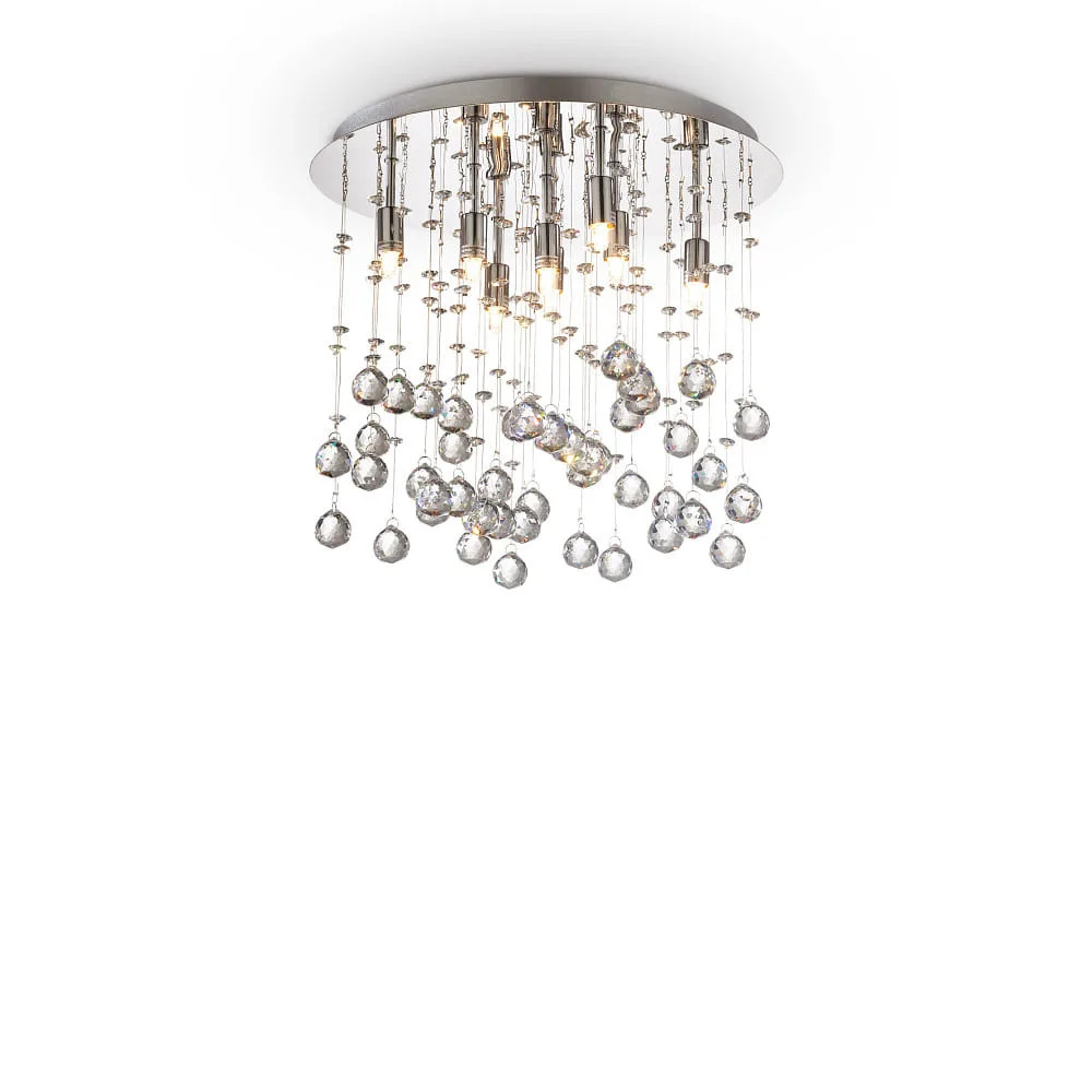 Ideal Lux Grau Moonlight Pl8, Deckenleuchte, - Colore: Cromato - Bild 2