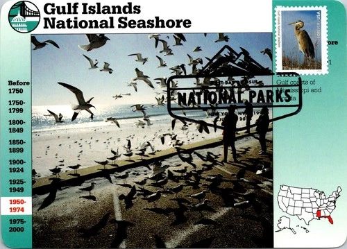 Dr Jim Stamps Maximum Card Gulf Islands National Seashore Forever Fdc