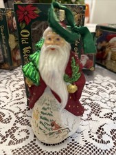 Old World Santa Claus Christmas Ornament Elegant Glass New In Box