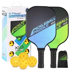 Pickleball Paddle Set   USAPA Approved Fiberglass Surface