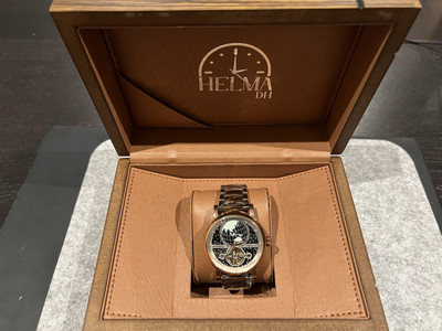 Helma DH Automatic Tourbillon Movement World View Men's Watch No W125 RRP 1.100£