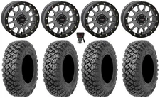 System 3 SB-5 15" Wheels Grey 35" Alpha Soft Tires Polaris RZR Turbo S / RS1