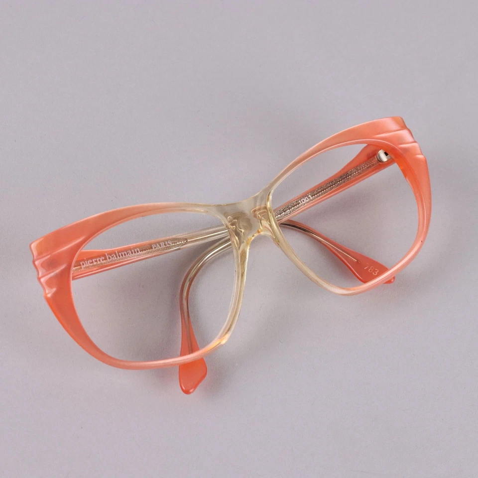 Marco de gafas Pierre Balmain vintage de plástico de colores Francia Foto 2 de 4