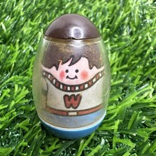 RARE Vintage 1973 Hasbro Weebles Romper Room Brown Hair Blue Pants Toy