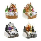 Music Box Village Snow House Battery Powered LED Light Christmas Decoration